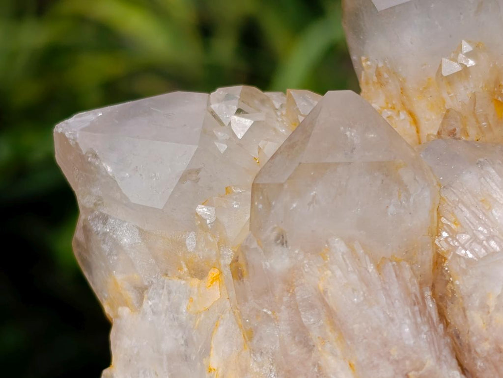 Natural Cascading White Phantom Smokey Luena Quartz Clusters x 3 From Luena, Congo - Toprock Gemstones and Minerals 