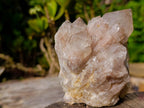 Natural Cascading White Phantom Smokey Luena Quartz Clusters x 3 From Luena, Congo - Toprock Gemstones and Minerals 