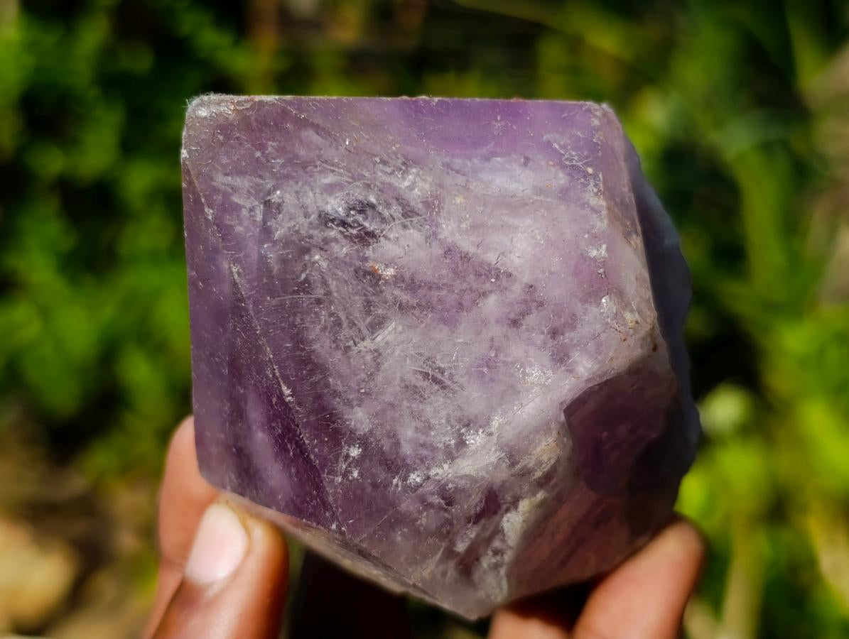 Natural Jacaranda Amethyst Single Crystals x 12 From Mumbwa, Zambia - Toprock Gemstones and Minerals 