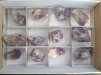 Natural Jacaranda Amethyst Single Crystals x 12 From Mumbwa, Zambia - Toprock Gemstones and Minerals 