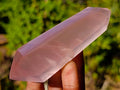 Polished Double Terminated Gemmy Rose Quartz Crystals x 6 From Madagascar - Toprock Gemstones and Minerals 