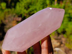 Polished Double Terminated Gemmy Rose Quartz Crystals x 6 From Madagascar - Toprock Gemstones and Minerals 