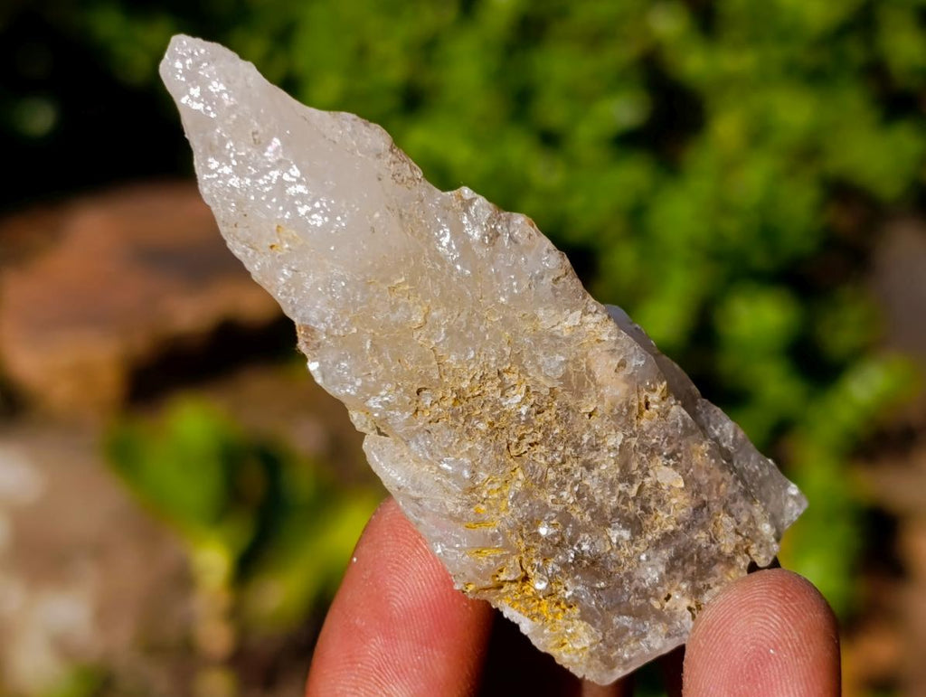 Natural Drusy Quartz Coated Spearhead Calcite Crystals x 35 From Albert's Mountain, Lesotho - Toprock Gemstones and Minerals 
