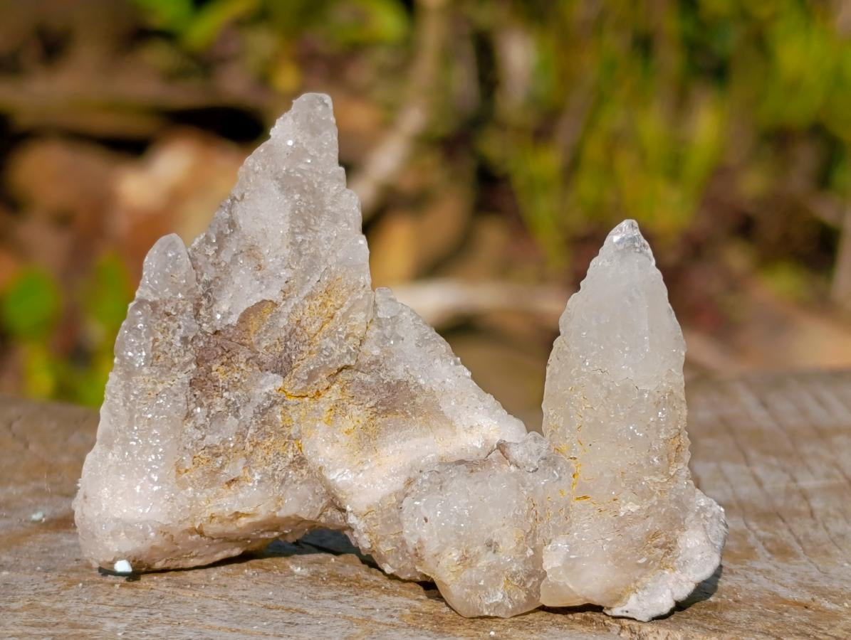 Natural Drusy Quartz Coated Spearhead Calcite Crystals x 35 From Albert's Mountain, Lesotho - Toprock Gemstones and Minerals 