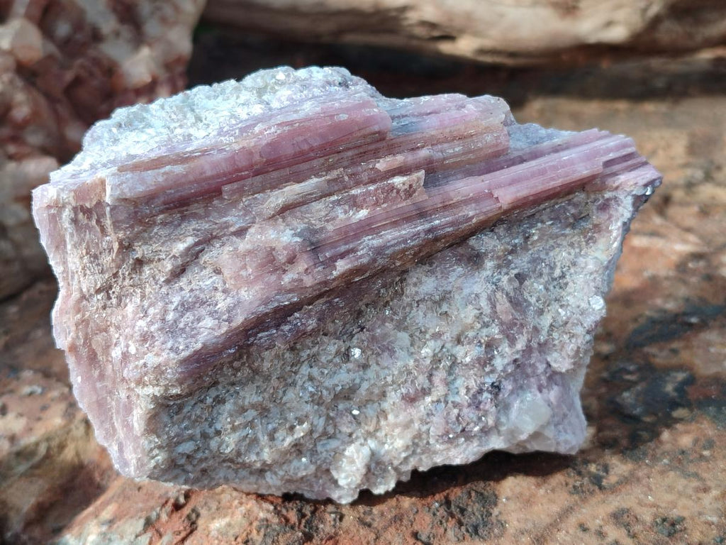 Natural Pink Rubellite Tourmaline Specimens x 3 From Karibib, Namibia - Toprock Gemstones and Minerals 