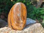 Polished Banded Tiger Iron Standing Display Pieces x 2 From South Africa - Toprock Gemstones and Minerals 