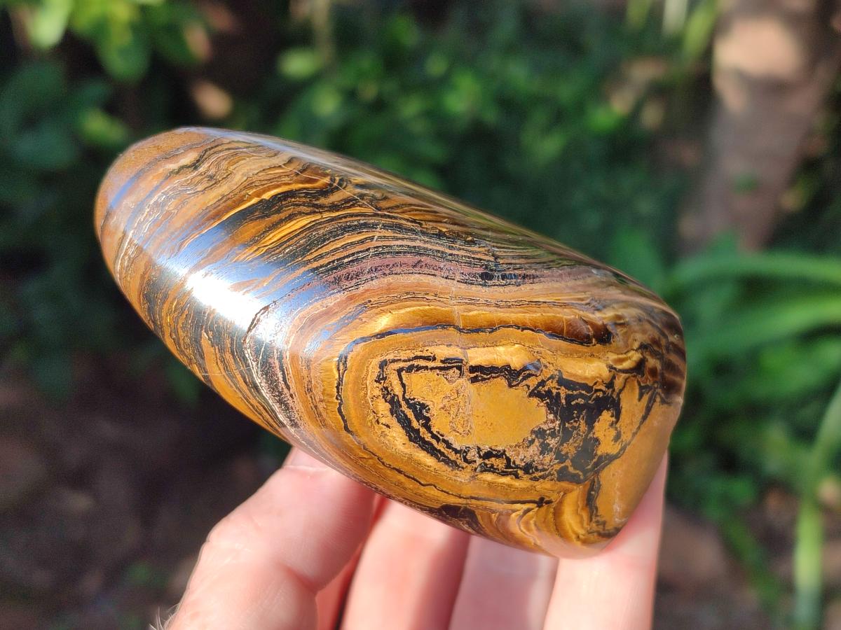 Polished Banded Tiger Iron Standing Display Pieces x 2 From South Africa - Toprock Gemstones and Minerals 