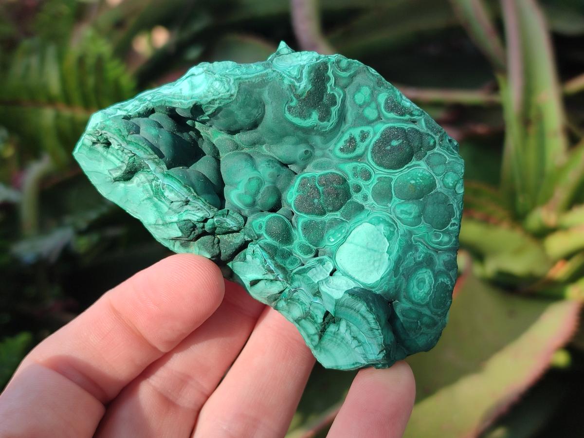 Natural Botryoidal Malachite Specimens x 6 From Congo - Toprock Gemstones and Minerals 