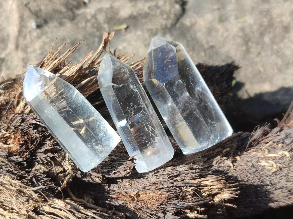 Polished Mixed Quartz Display Crystals x 35 From Madagascar - Toprock Gemstones and Minerals 