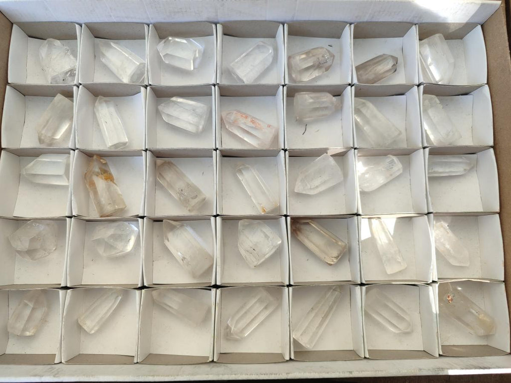 Polished Mixed Quartz Display Crystals x 35 From Madagascar - Toprock Gemstones and Minerals 