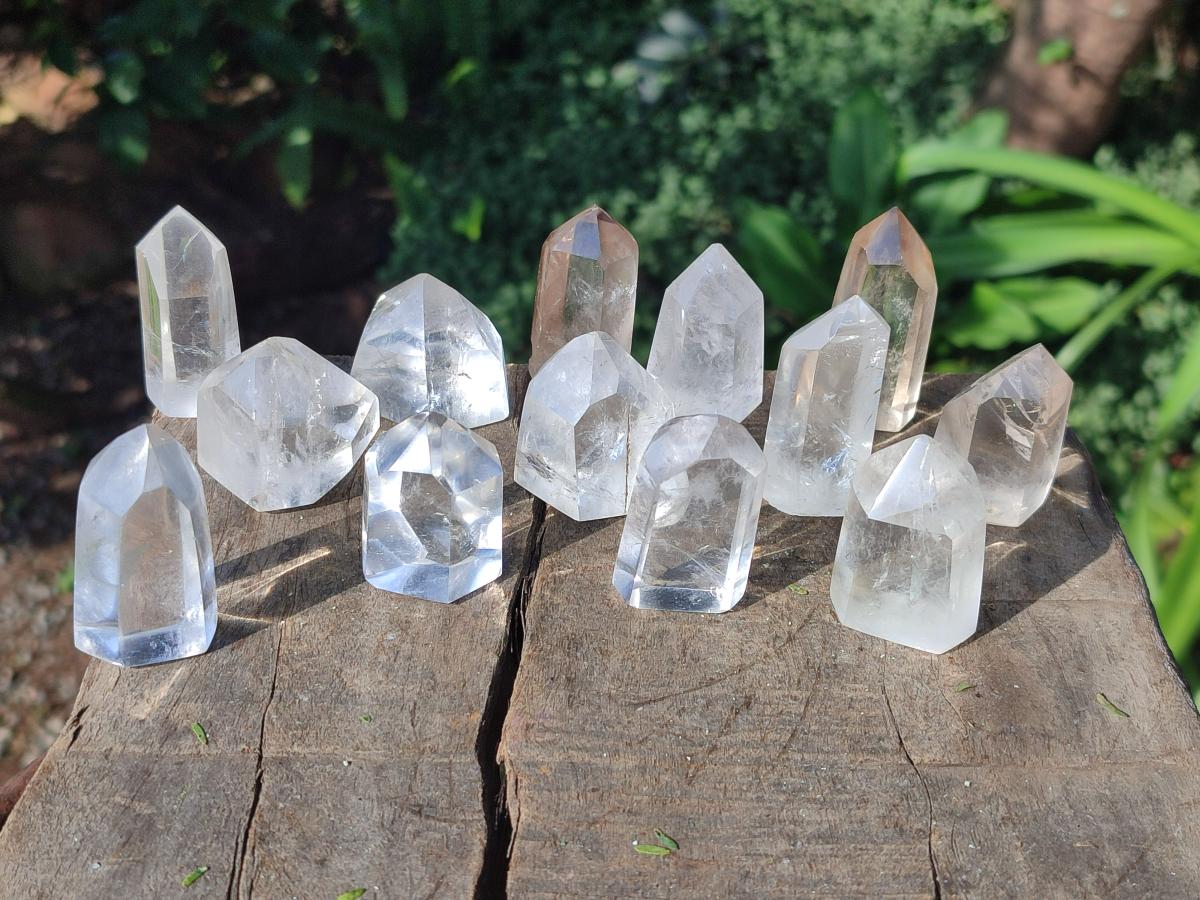 Polished Mixed Quartz Display Crystals x 35 From Madagascar - Toprock Gemstones and Minerals 
