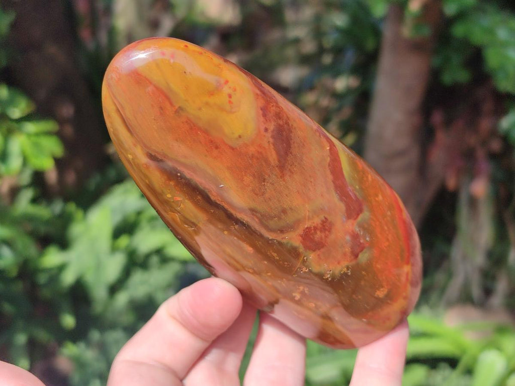 Polished Mix of Red, Flame and Brecciated Jasper Standing Display Pieces x 4 From Madagascar - Toprock Gemstones and Minerals 