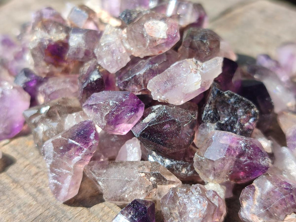 Natural Mini Window Amethyst Crystals x 0,9 Kg Lot From Chiredzi, Zimbabwe - Toprock Gemstones and Minerals 