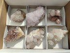 Natural Mix of Spirit Quartz Clusters x 6 From Boekenhouthoek, South Africa - Toprock Gemstones and Minerals 