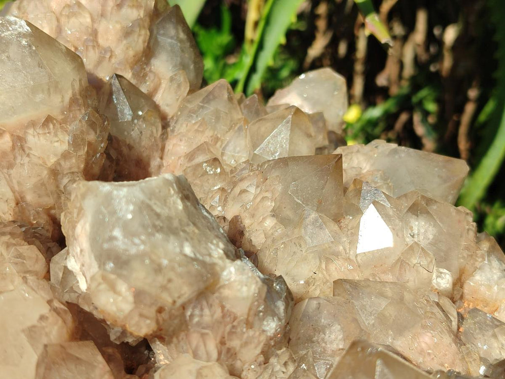 Natural XXL Cascading White Phantom Smokey Luena Quartz Cluster x 1 From Luena, Congo - Toprock Gemstones and Minerals 