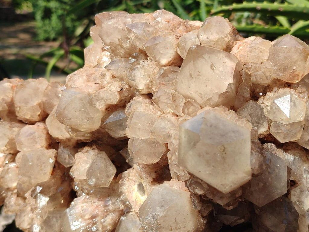 Natural XXL Cascading White Phantom Smokey Luena Quartz Cluster x 1 From Luena, Congo - Toprock Gemstones and Minerals 