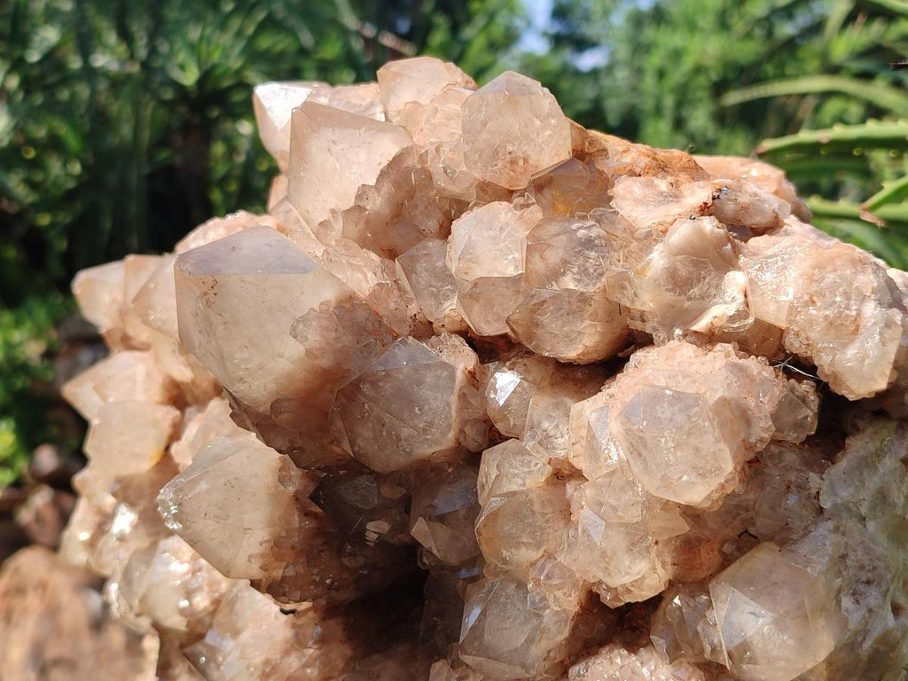 Natural XXL Cascading White Phantom Smokey Luena Quartz Cluster x 1 From Luena, Congo - Toprock Gemstones and Minerals 
