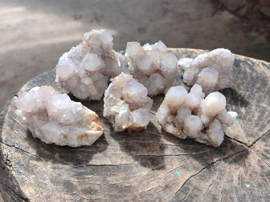 Natural Lilac Spirit Amethyst Clusters x 6 From Boekenhouthoek, South Africa - Toprock Gemstones and Minerals 