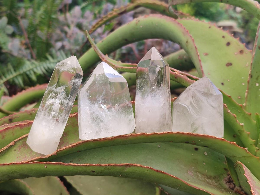 Polished Clear Quartz Display Crystals x 12 From Madagascar - Toprock Gemstones and Minerals 