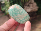 Polished Amazonite Palm Stones x 24 From Madagascar - Toprock Gemstones and Minerals 