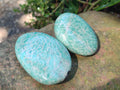 Polished Amazonite Palm Stones x 24 From Madagascar - Toprock Gemstones and Minerals 
