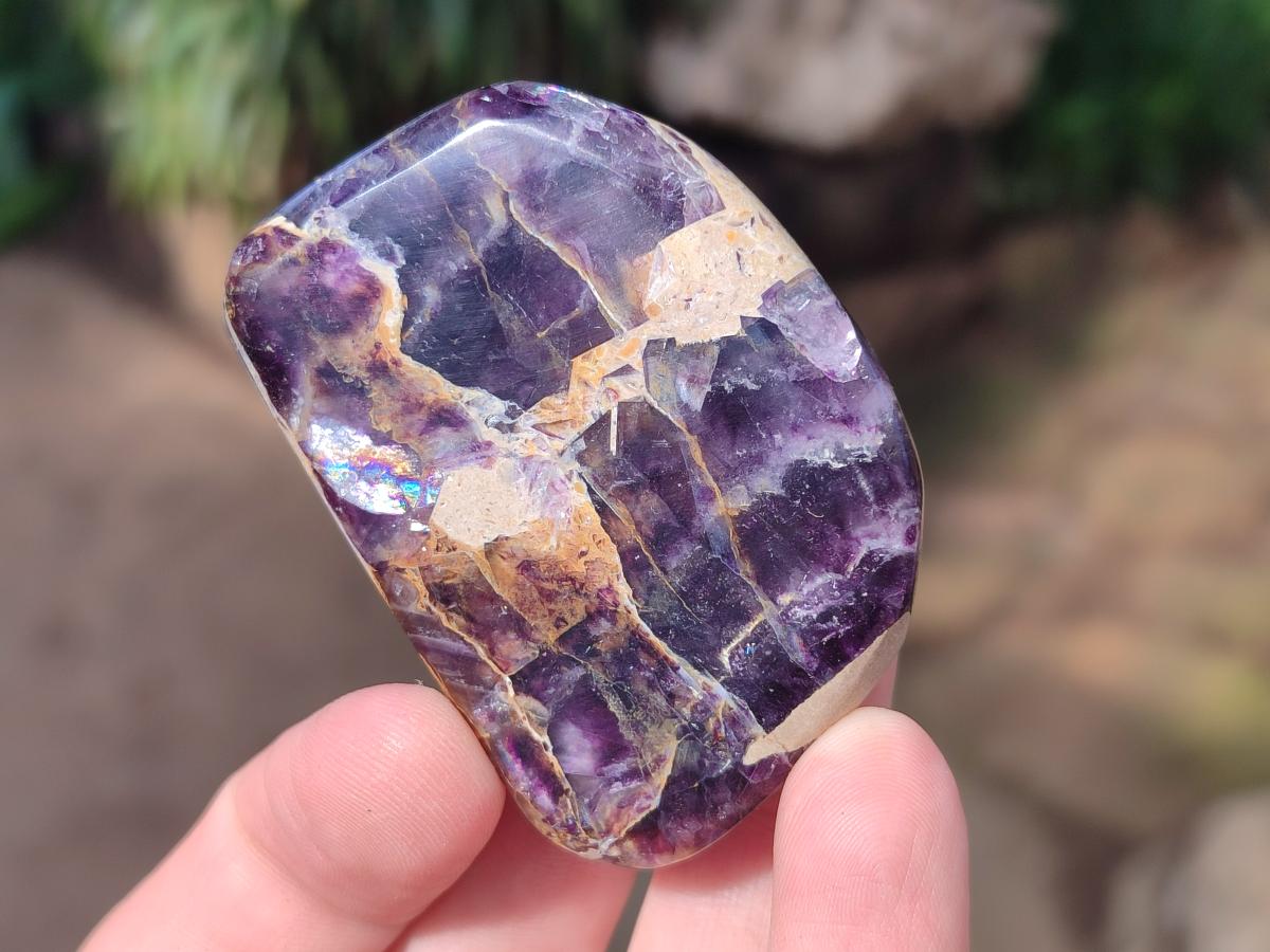 Polished Watermelon Fluorite Free Forms x 24 From Uis, Namibia - Toprock Gemstones and Minerals 