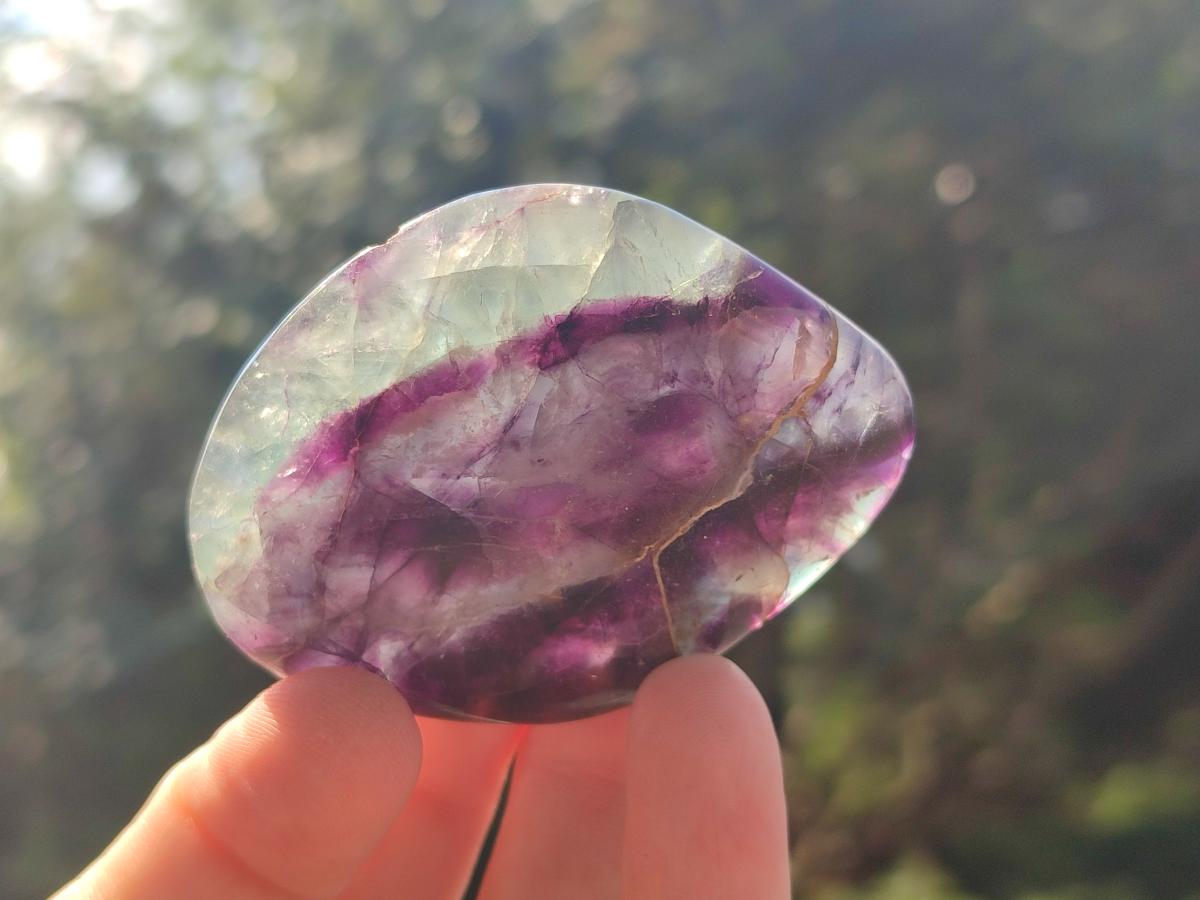Polished Watermelon Fluorite Free Forms x 24 From Uis, Namibia - Toprock Gemstones and Minerals 