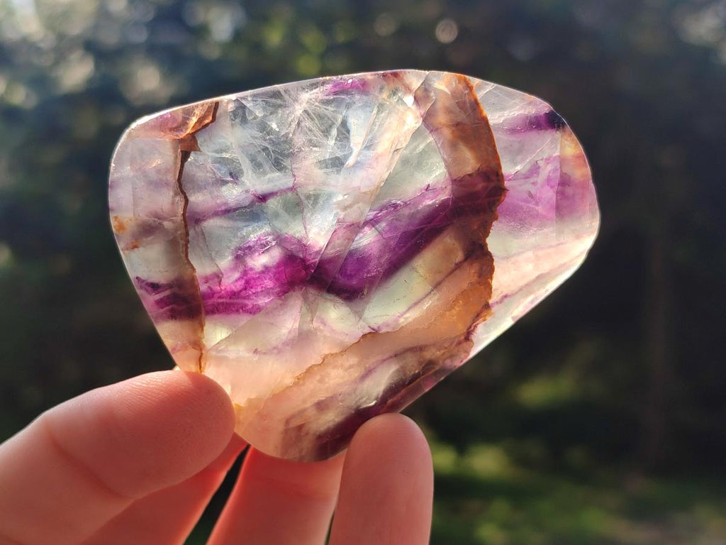 Polished Watermelon Fluorite Free Forms x 24 From Uis, Namibia - Toprock Gemstones and Minerals 