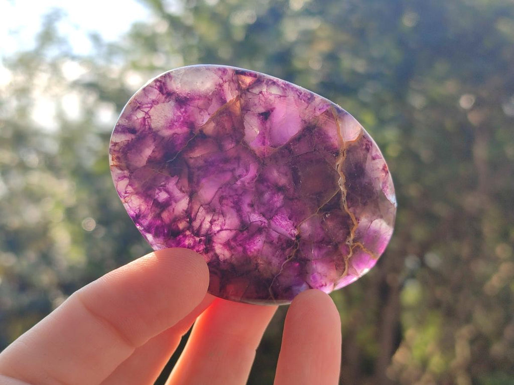 Polished Watermelon Fluorite Free Forms x 24 From Uis, Namibia - Toprock Gemstones and Minerals 