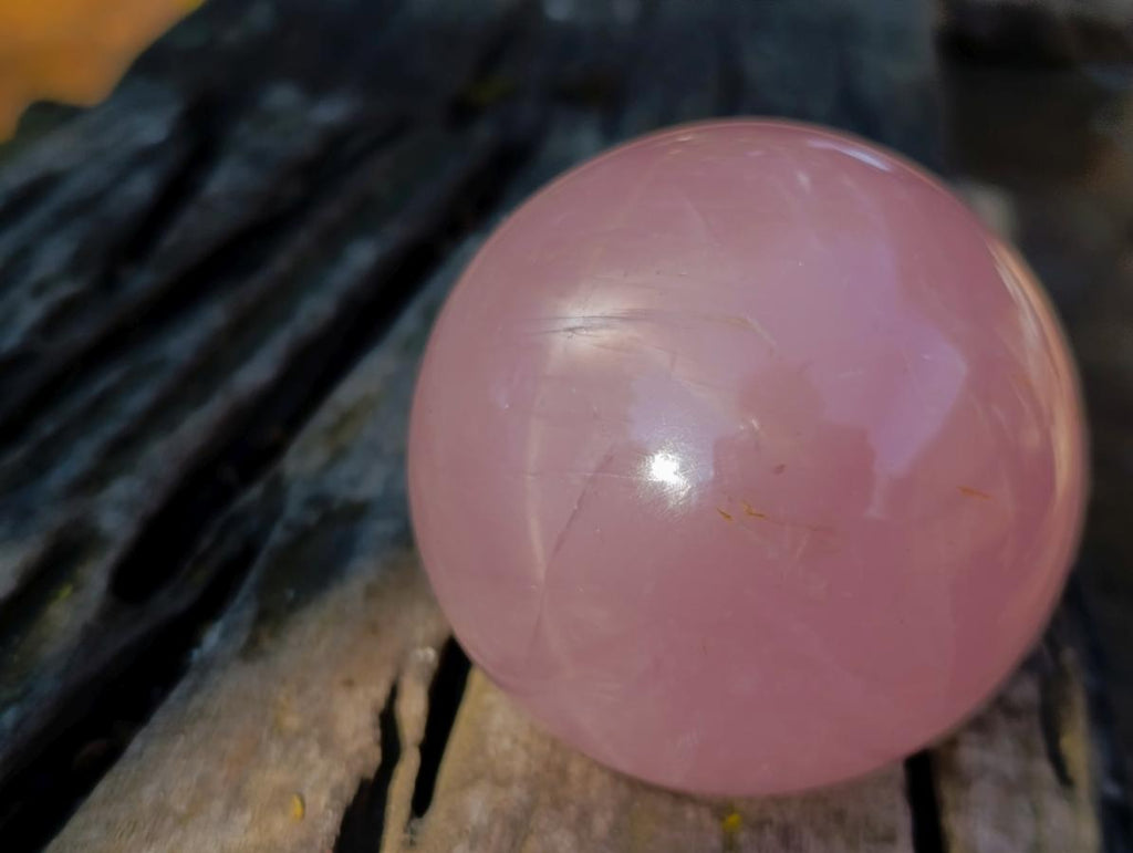 Polished Gemmy Star Rose Quartz Spheres x 2 From Madagascar - Toprock Gemstones and Minerals 