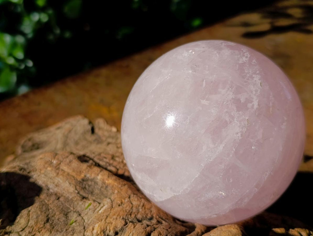 Polished Gemmy Star Rose Quartz Spheres x 2 From Madagascar - Toprock Gemstones and Minerals 