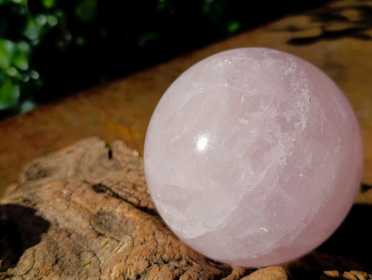 Polished Gemmy Star Rose Quartz Spheres x 2 From Madagascar - Toprock Gemstones and Minerals 