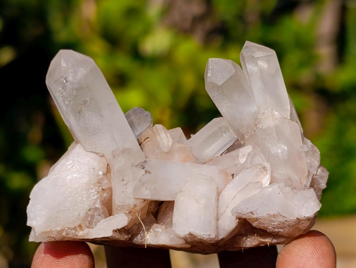 Natural Quartz Crystal Clusters x 24 From Madagascar