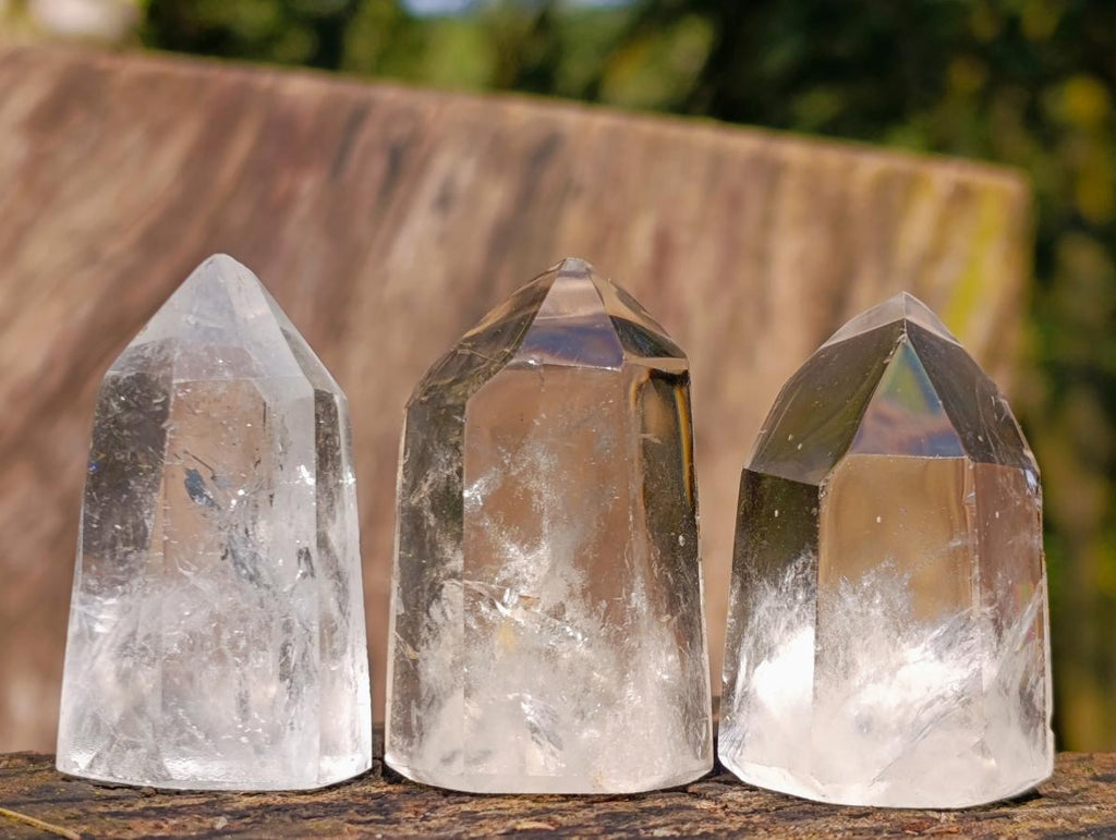 Polished Clear Quartz Display Crystals x 24 From Madagascar - Toprock Gemstones and Minerals 