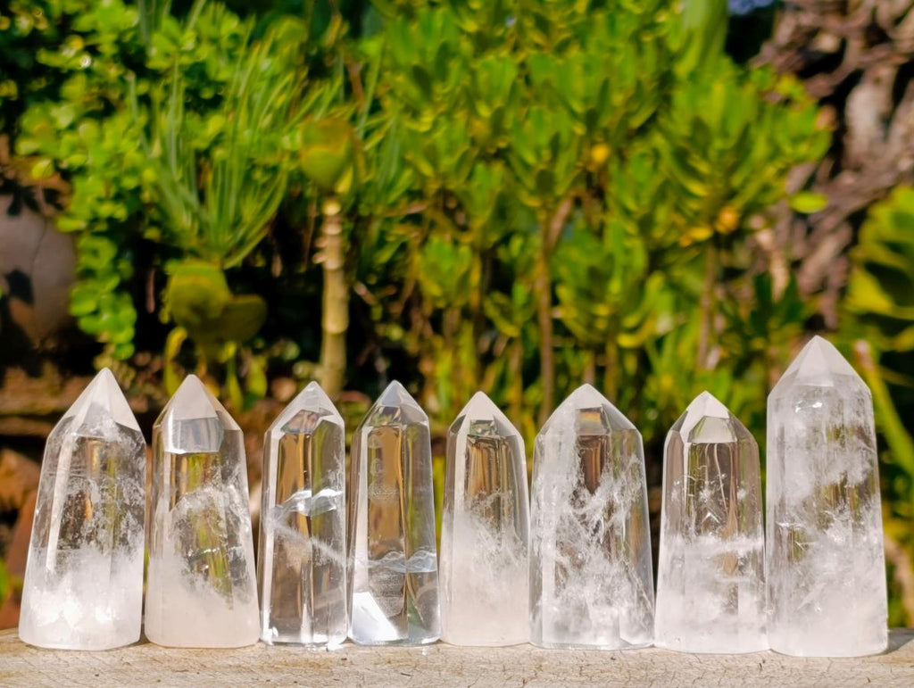 Polished Clear Quartz Display Crystals x 24 From Madagascar - Toprock Gemstones and Minerals 