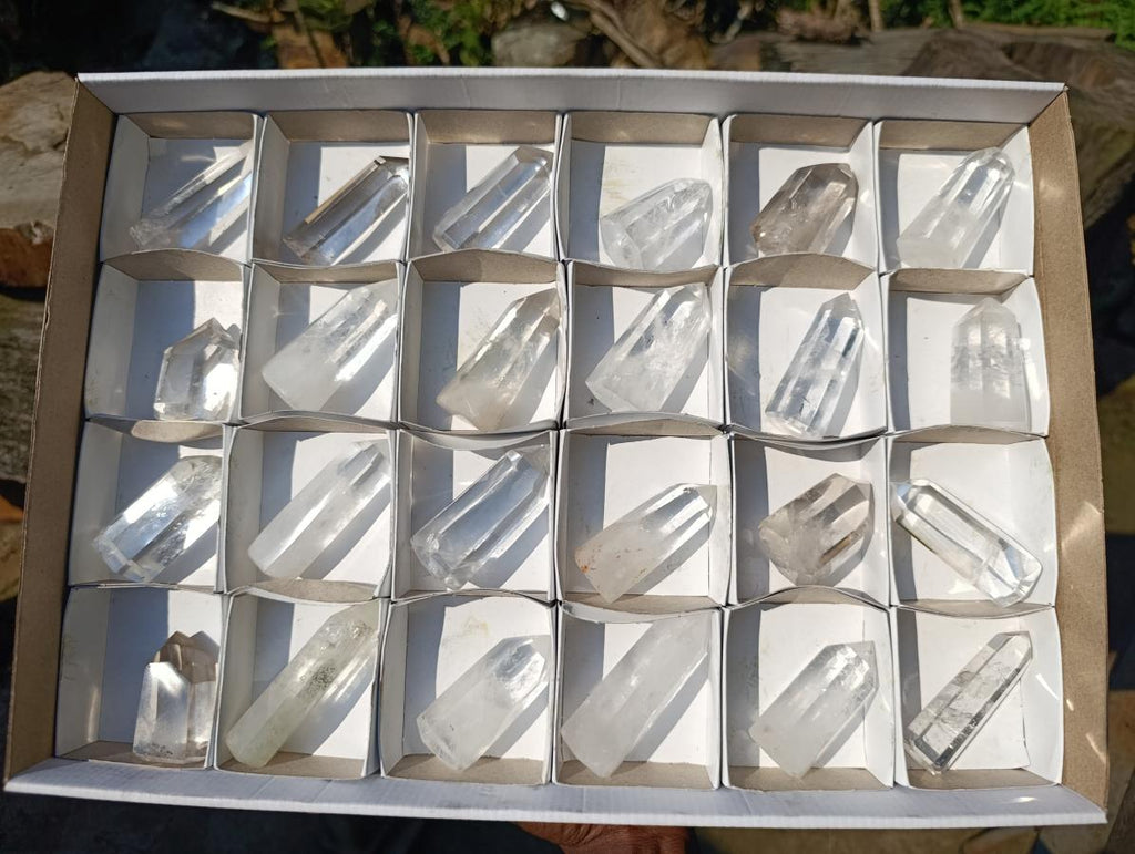 Polished Clear Quartz Display Crystals x 24 From Madagascar - Toprock Gemstones and Minerals 