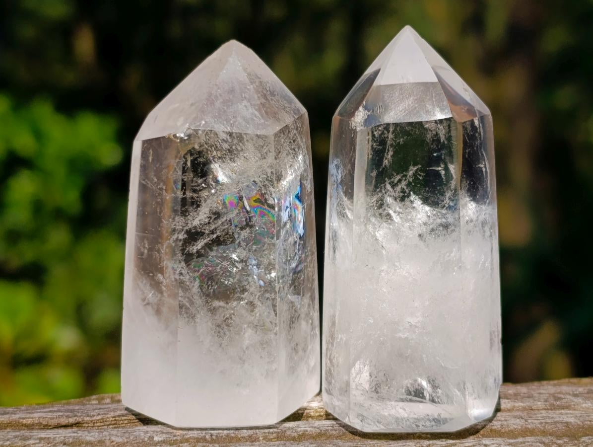 Polished Clear Quartz Display Crystals x 24 From Madagascar - Toprock Gemstones and Minerals 