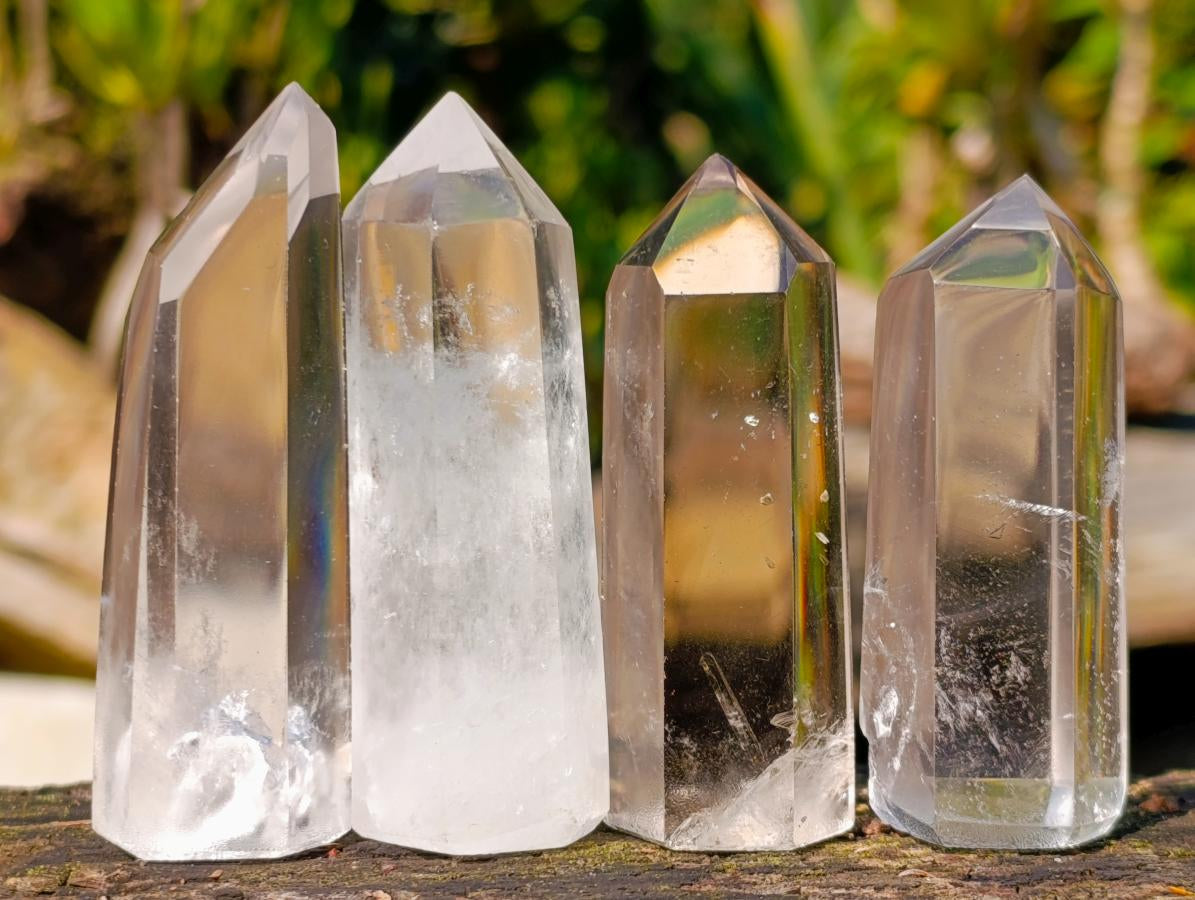 Polished Clear Quartz Display Crystals x 24 From Madagascar - Toprock Gemstones and Minerals 