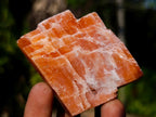 Natural Rhombohedral Sunset Orange Calcite Specimens x 14 From Spitzkop, Namibia - Toprock Gemstones and Minerals 