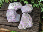 Natural Stichtite Cobbed Specimens x 4 From Barberton, South Africa - Toprock Gemstones and Minerals 