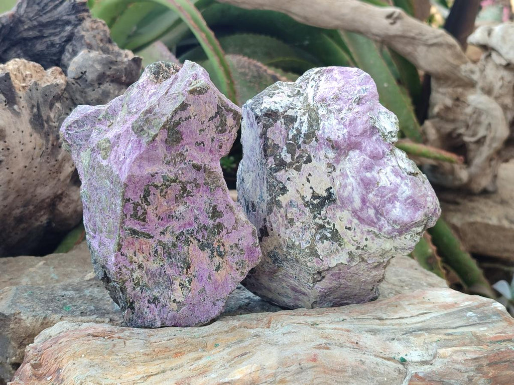 Natural Stichtite Cobbed Specimens x 4 From Barberton, South Africa - Toprock Gemstones and Minerals 