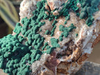 Natural Large Crystalline Ball Malachite and Quartz on Dolomite Matrix x 1 From Mindingi Mine, Kambove, Congo - Toprock Gemstones and Minerals 