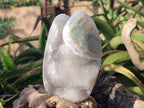 Polished Blue Lace Agate Standing Display Pieces x 2 From Nsanje, Malawi - Toprock Gemstones and Minerals 