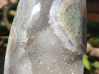 Polished Blue Lace Agate Standing Display Pieces x 2 From Nsanje, Malawi - Toprock Gemstones and Minerals 