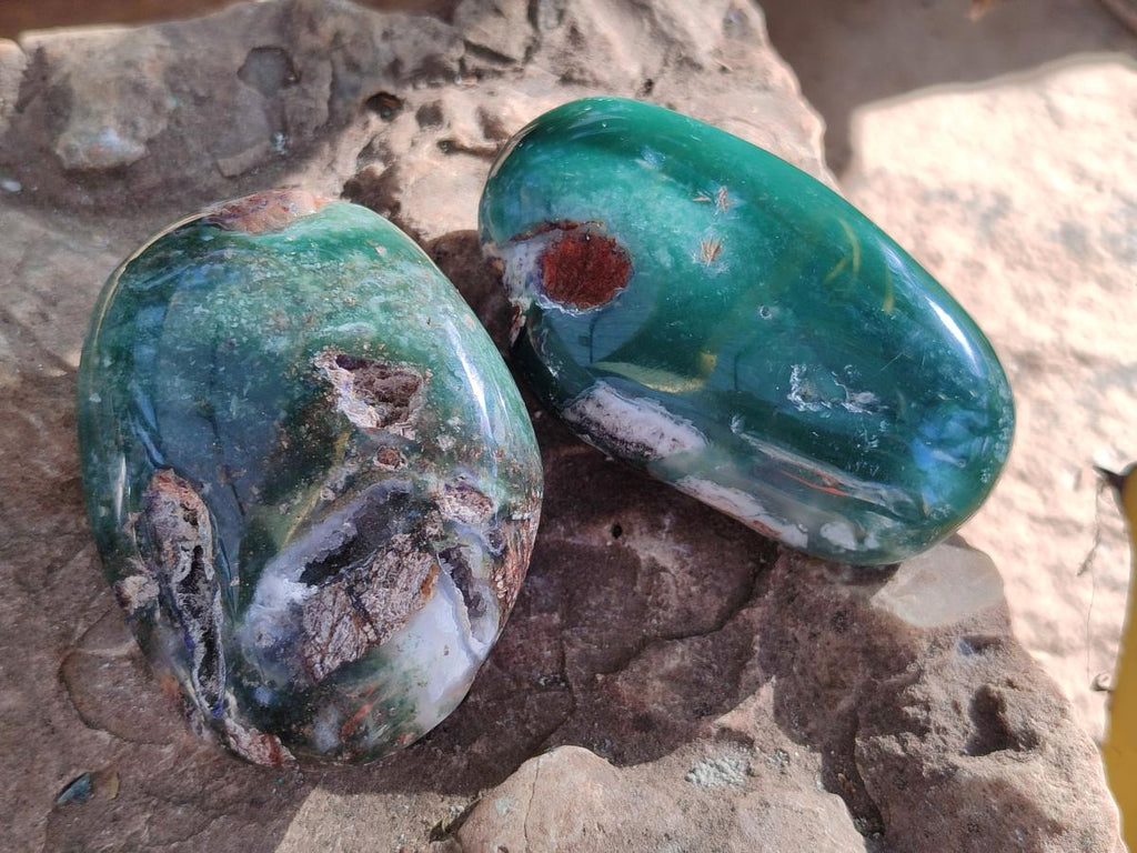 Polished Mtorolite Free Forms x 12 From Mutorashanga, Zimbabwe - Toprock Gemstones and Minerals 