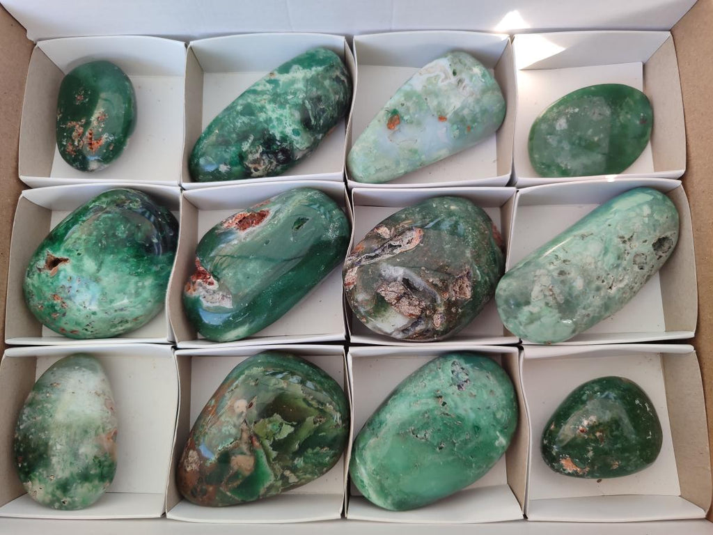 Polished Mtorolite Free Forms x 12 From Mutorashanga, Zimbabwe - Toprock Gemstones and Minerals 