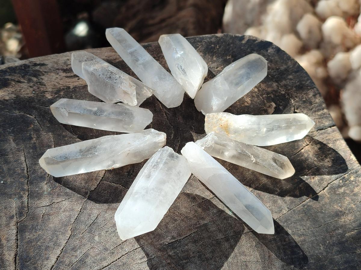 Natural Malagasy Clear Quartz Crystals x 48 From Madagascar - Toprock Gemstones and Minerals 