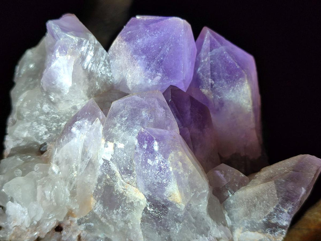 Natural Jacaranda Amethyst Crystal Clusters x 2 From Mumbwa, Zambia - Toprock Gemstones and Minerals 