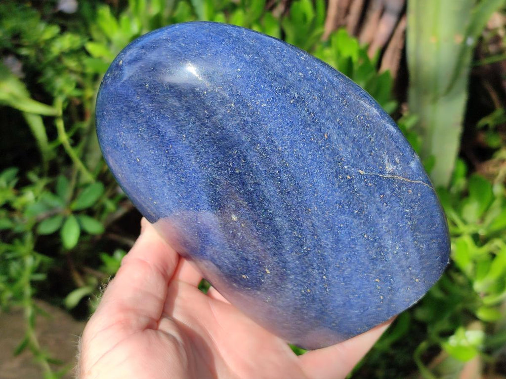 Polished Lazulite Standing Free Forms x 2 From Madagascar - Toprock Gemstones and Minerals 