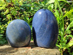 Polished Lazulite Standing Free Forms x 2 From Madagascar - Toprock Gemstones and Minerals 